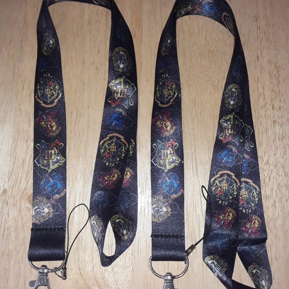 2 JK Rowling Harry Potter Team Logos Lanyards